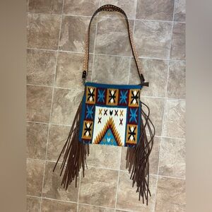 American Darling Bohemian Fringe Crossbody Bag - Multicolor